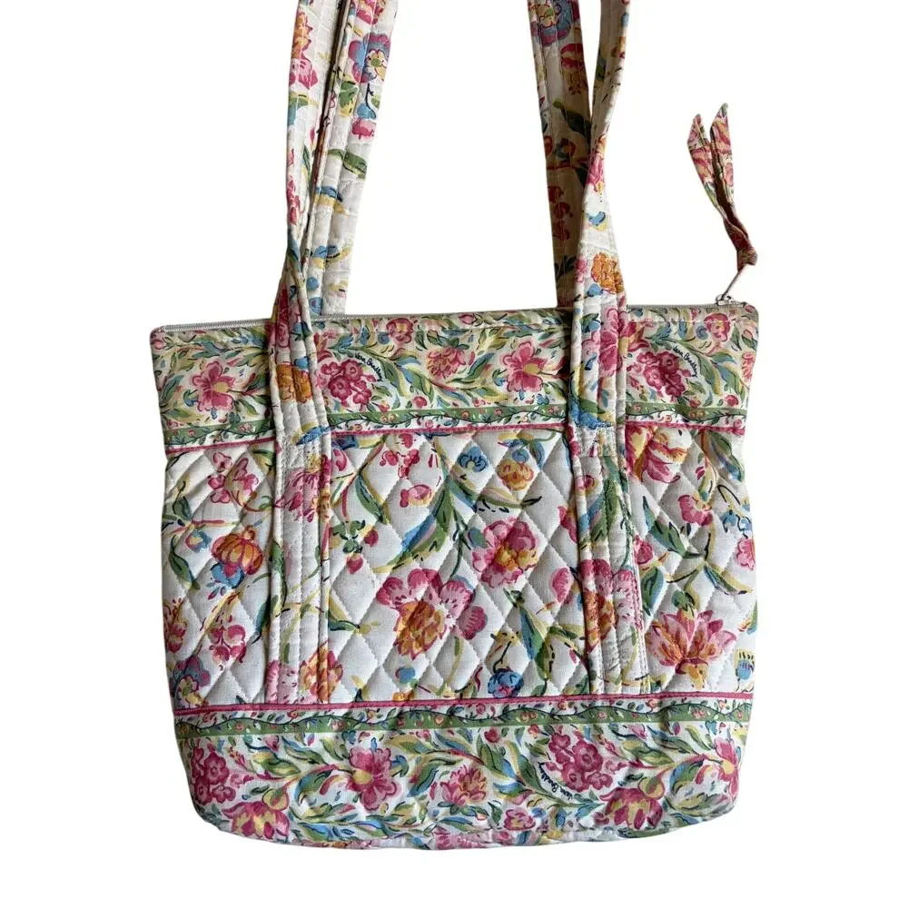 Vera Bradley Vintage Floral Pattern Tote Bag (Perennials)
